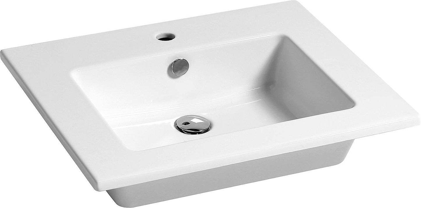 Double washbasin Elikia 1210x180x510 mm 2 tap holes ceramic white