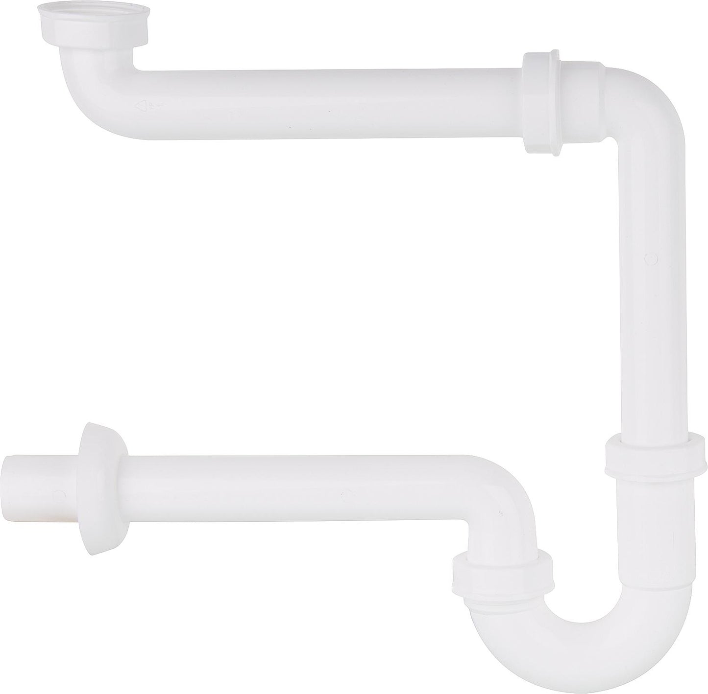 Siphon tubulaire gain de place pour lavabo