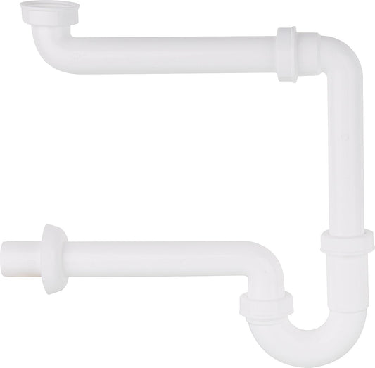 Siphon tubulaire gain de place pour lavabo
