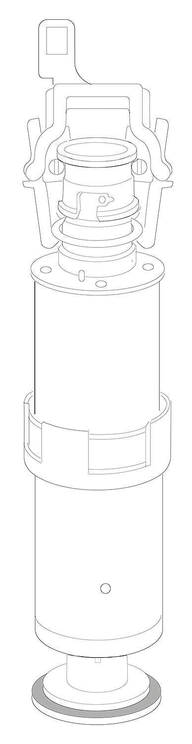 Heberglocke mit Anker zu Corallo 1+2 Betätigung 2-Mengen