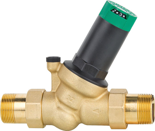 Druckminderer aus Messing, mit Gewindetüllen, für höhere Temperaturen