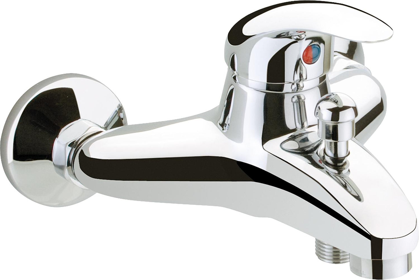 Surface-mounted bath mixer Rumba II, projection 165 mm, chrome