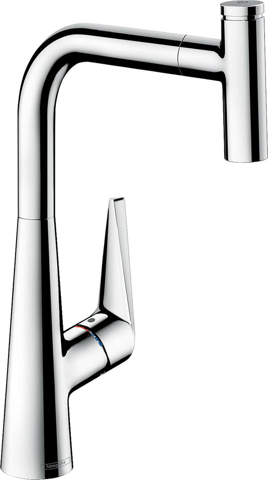 Spültischmischer Hansgrohe Talis Select S300 mit herausziehbarem Auslauf Ausladung 234 mm chrom
