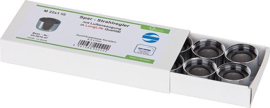 Aérateur économe en eau sans marque de test IG M22X1 avec joint en caoutchouc, économie d'eau 6,0 l/min, paquet de 10.