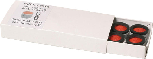 Insert d'aérateur économe en eau pour
 M 24/22 x 1 AG, ​​​​4,5 l/min.