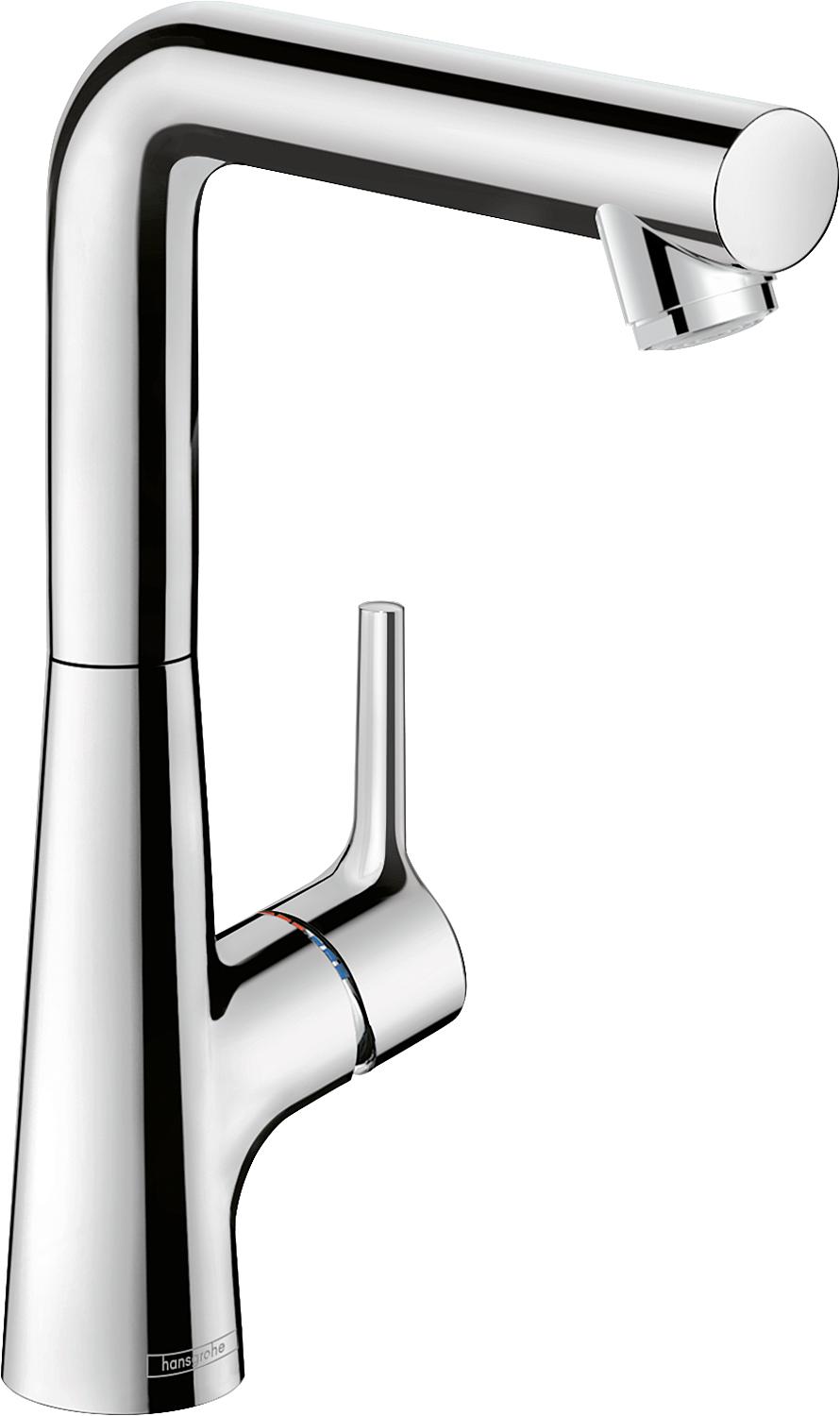 Hansgrohe Talis S basin mixer, 152 mm projection, chrome, swivel spout