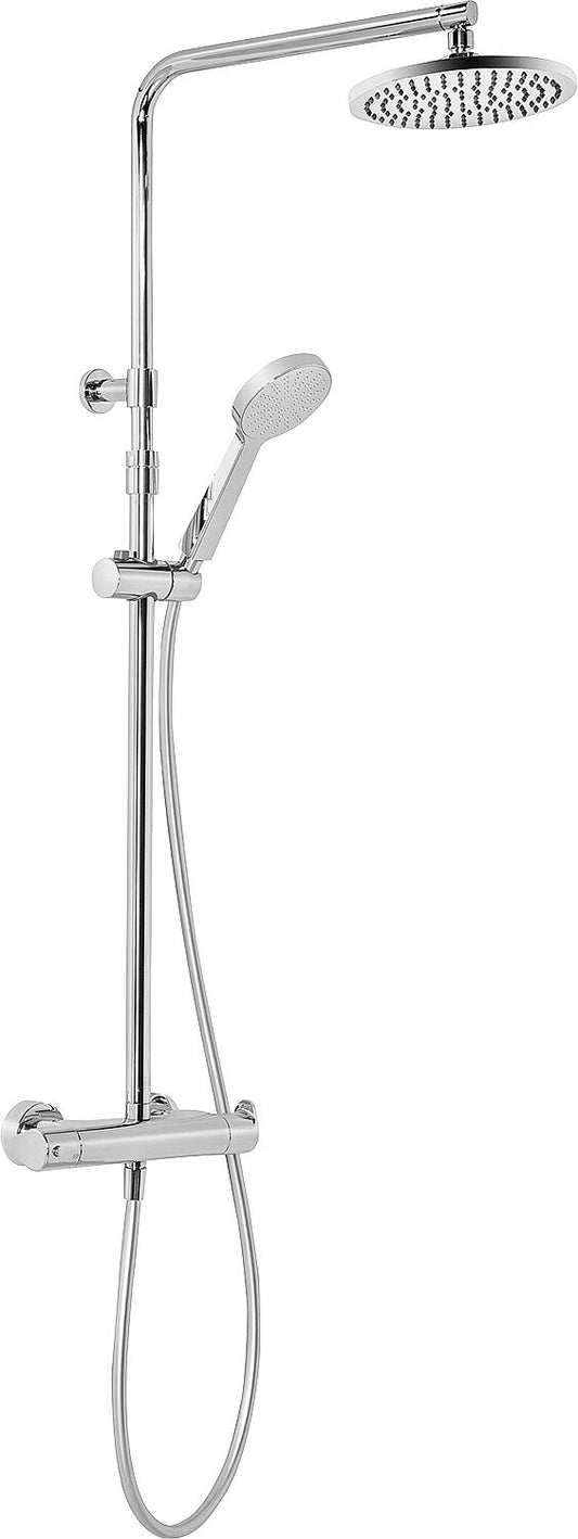 Brause-System Evica Handbrause, Kopfbrause Ø 200 mm und Thermostat chrom