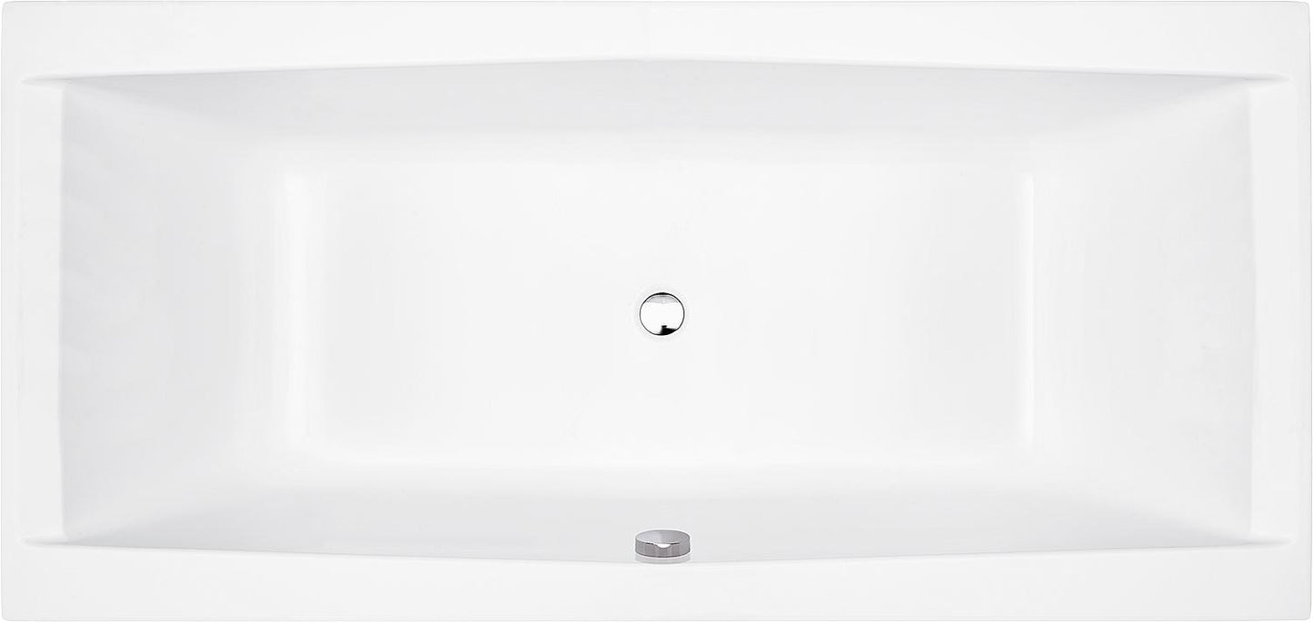 Larcis Duo Bathtub 1900x500x900 mm Capacity: 372 l Acrylic, white