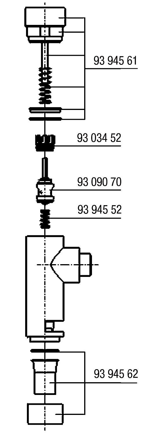 Ersatzteile für WC Druckspüler Typ 877 VELA