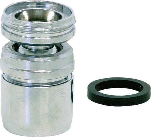 Ball joint with aerator, male thread M24X1 to male thread M22X1