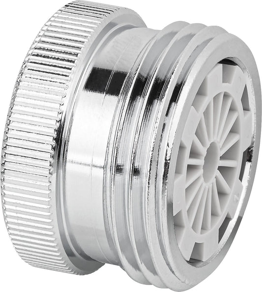 Reduzierstück mit Weichstrahler und AG 3/4" zusätzlich IG M22X1 auf 3/4" AG,Messing verchromt