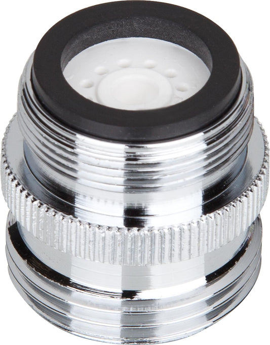 Reduzierstück mit Luftsprudler AG M24 x AG 3/4", Messing verchromt