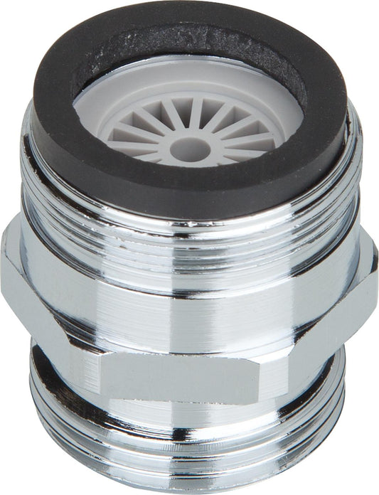 Reduzierstück Messing verchromt AG 28X1 auf AG 3/4" mit Weichstrahler