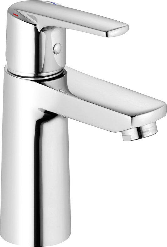Heinrichschulte Alpha 300 basin mixer, 103 mm projection, chrome, without waste fitting