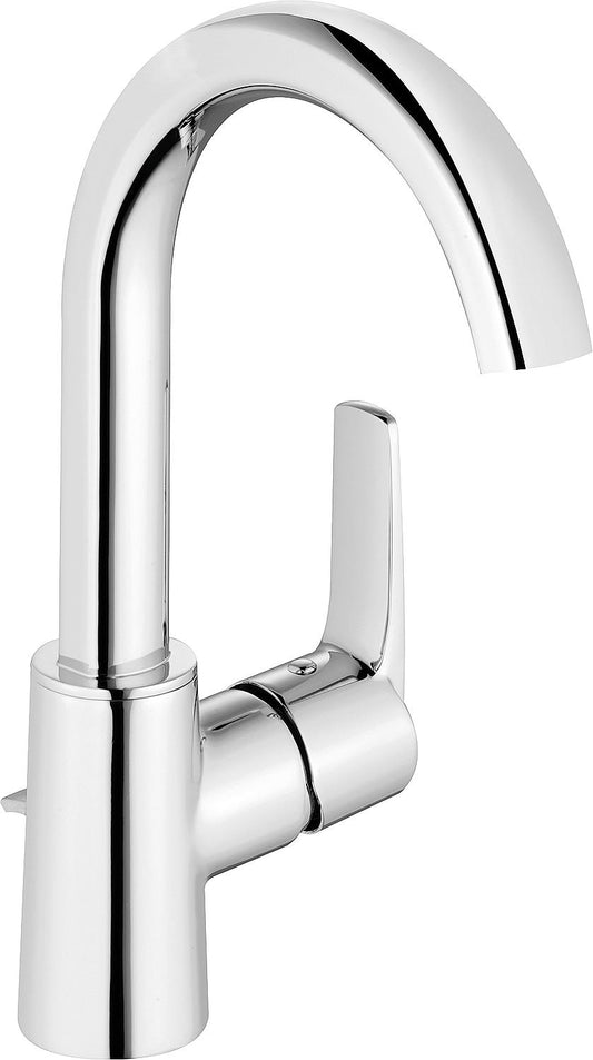 Heinrichschulte Alpha 300 basin mixer with swivel spout, 150 mm projection, chrome