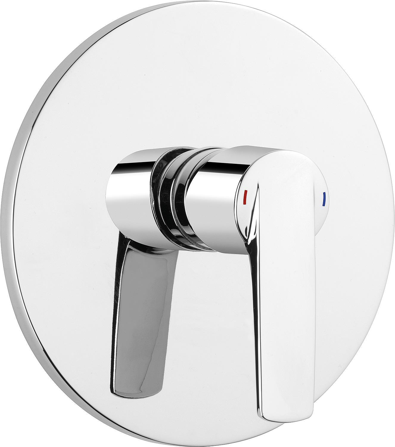 Concealed shower mixer Heinrichschulte Alpha 300 rosette Ø 178 mm chrome