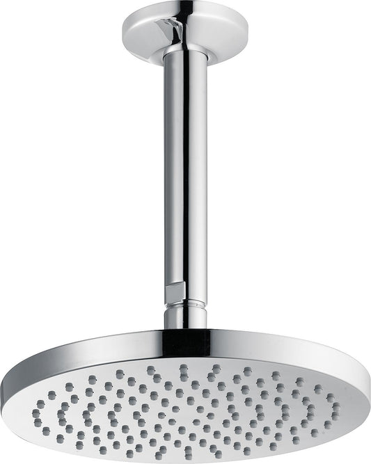 Heinrichschulte Ø 200 mm chrome shower head including ceiling connection pipe
