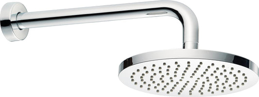 Heinrichschulte Modern shower head Ø 200 mm chrome incl. wall connection pipe
