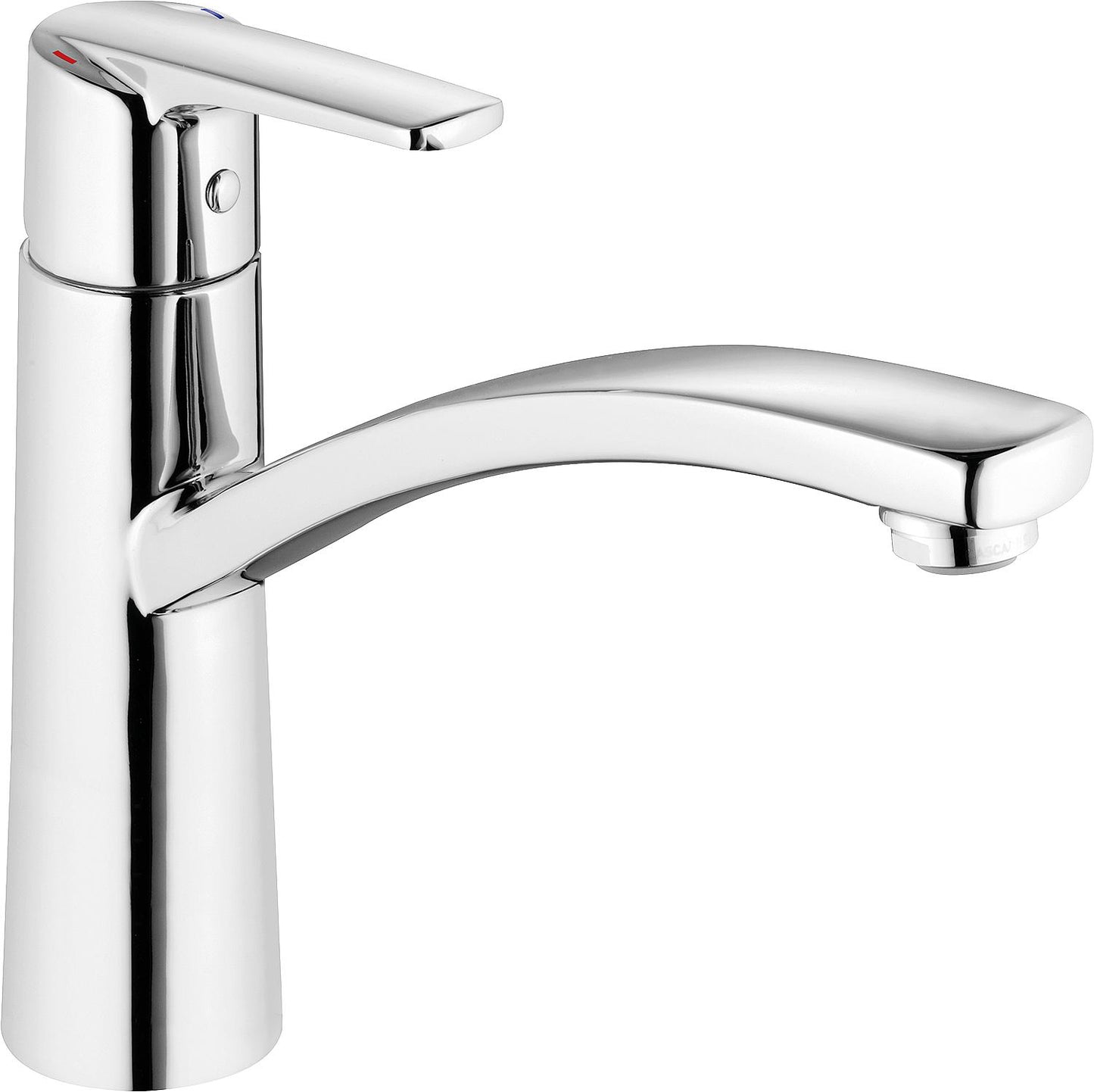 Heinrichschulte Alpha 300 ND kitchen mixer tap with swivel spout, 206 mm projection, chrome
