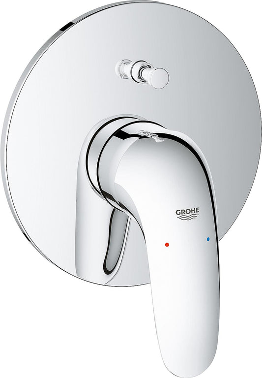Grohe Eurostyle concealed bath mixer, rosette Ø 163 mm, chrome, closed lever