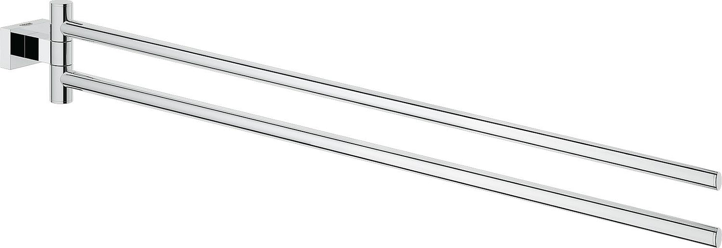 Grohe Essentials Cube double-arm towel rail, chrome