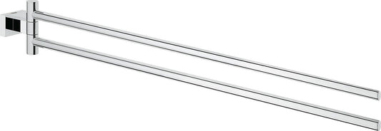 Grohe Essentials Cube double-arm towel rail, chrome