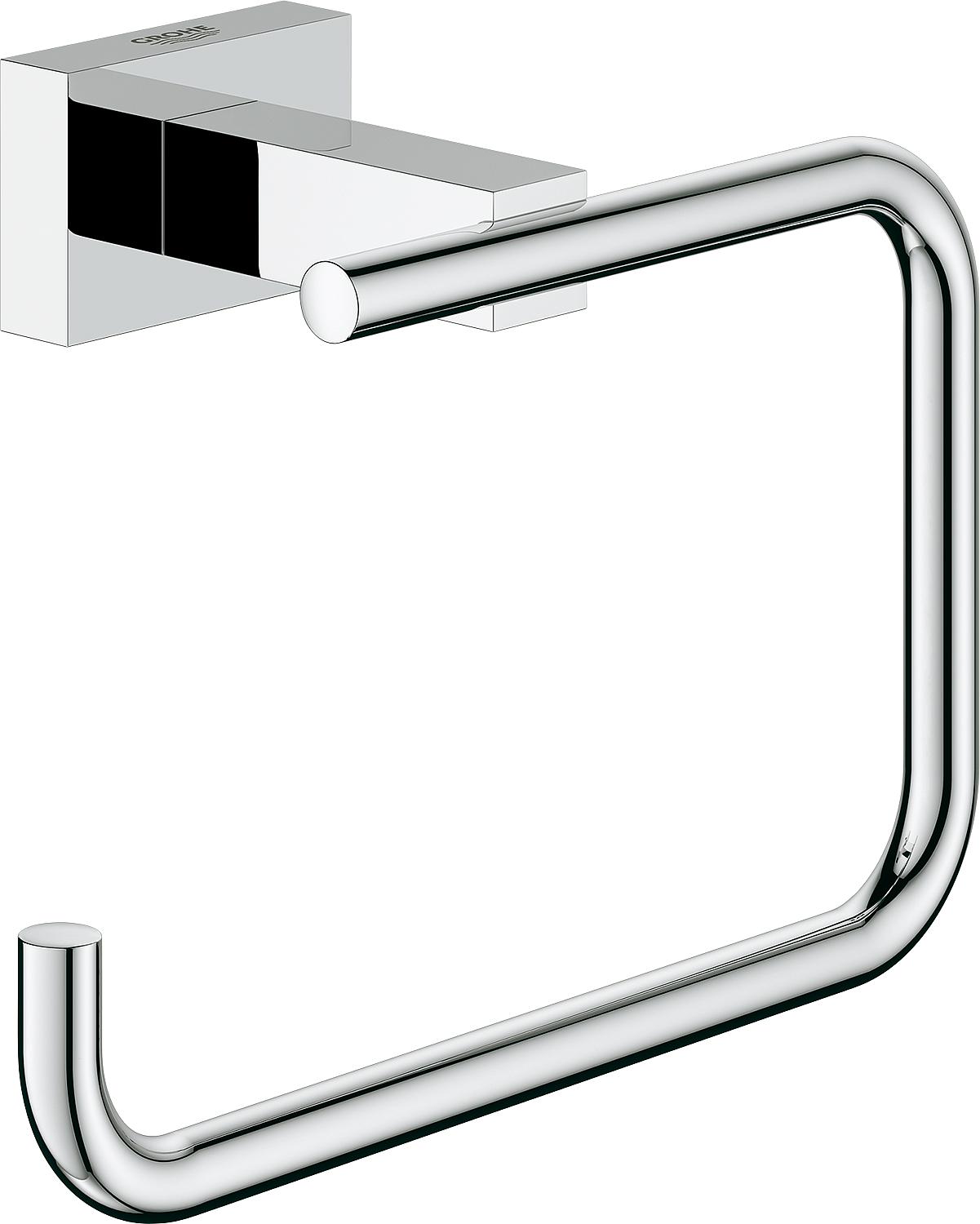 Grohe Essentials Cube paper roll holder without lid, chrome