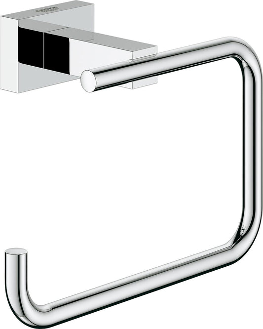 Grohe Essentials Cube paper roll holder without lid, chrome