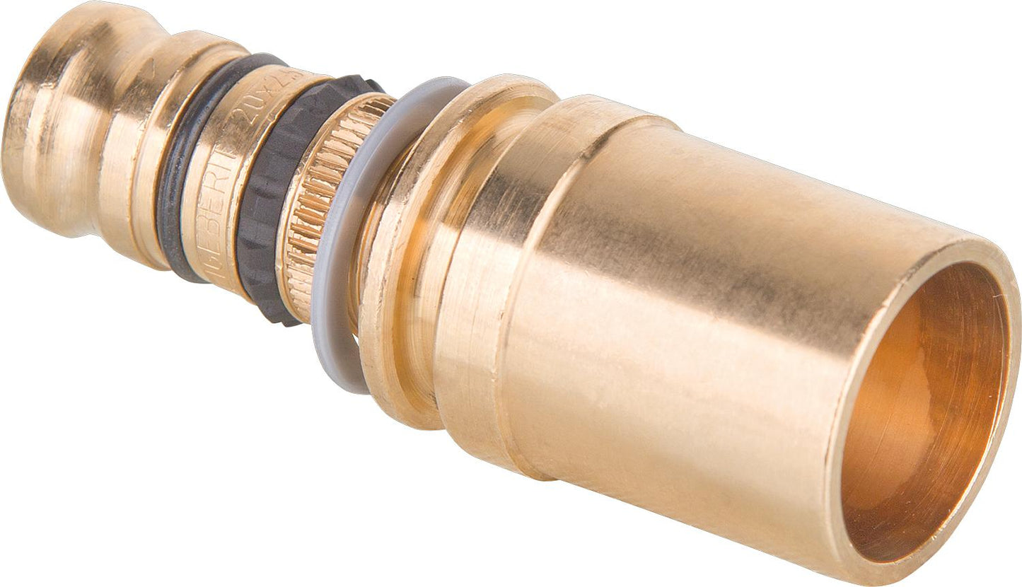 Mepla transition piece G-contour with insertion end 16x2.25mm x 15mm