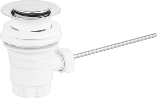 Raccord excentrique DN 32 (1 1/4") en plastique PP, avec bouchon
