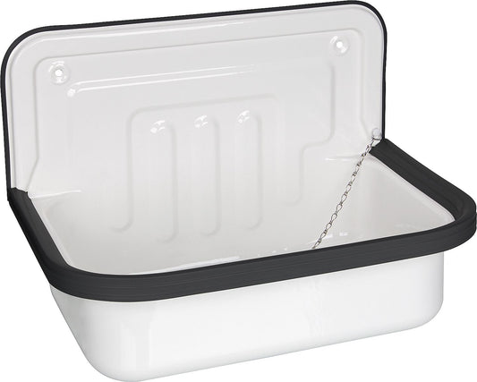 Stahlausgussbecken Alape Contra 505, weiss, BxHxT: 505x330x360 mm