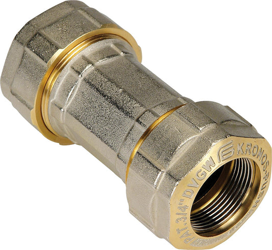 Kronos Push Pipe Connector x Pipe Connector 3/8"