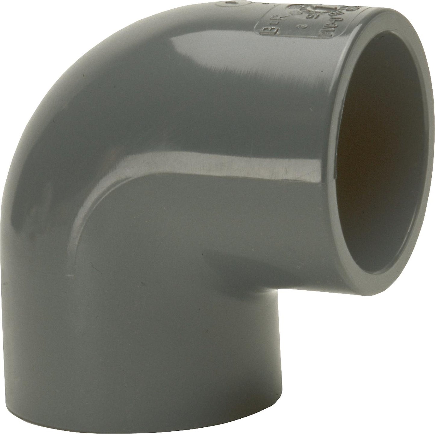 PVC-U - 90° elbow fitting, 110 mm, with adhesive socket on both sides