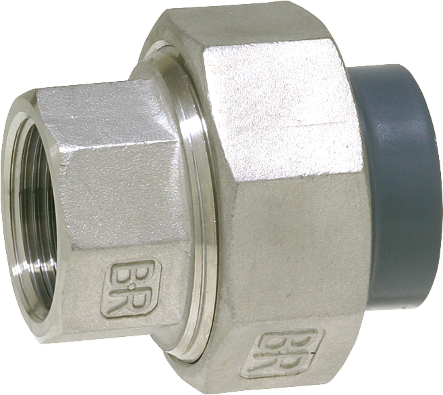 PVC-U - Glue fitting, pipe fitting PVC-U/V2A, 20 mm x 1/2", female thread