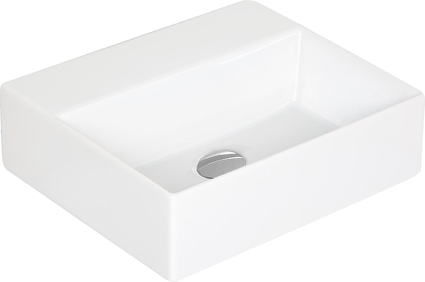 Elayla washbasin 350x130x350 mm 1 tap hole ceramic white