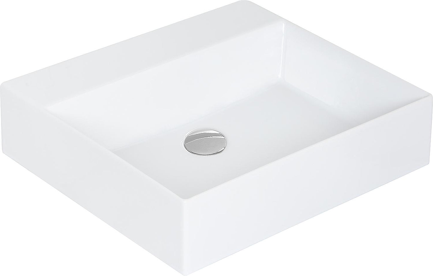 Elayla washbasin 350x130x350 mm 1 tap hole ceramic white