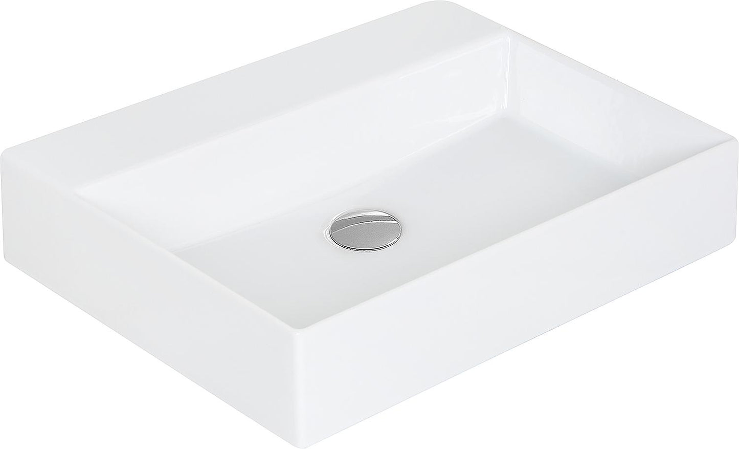 Elayla washbasin 350x130x350 mm 1 tap hole ceramic white
