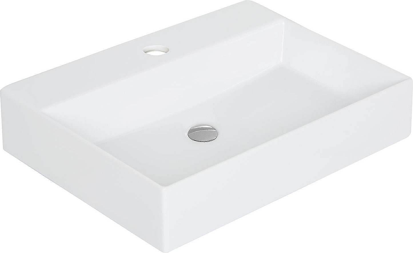Elayla washbasin 350x130x350 mm 1 tap hole ceramic white