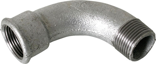 Malleable cast iron fitting galvanized No.1 long elbow I/A, Ø 1/4"