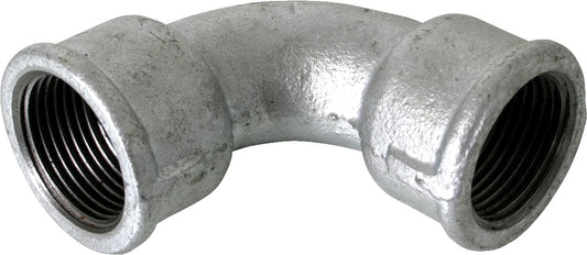 Malleable cast iron fitting, galvanized No.2A short elbow I/I, Ø 1/2"