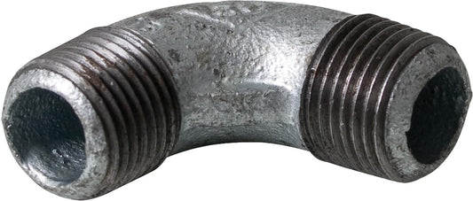 Malleable cast iron fitting, galvanized No. 94 angle A/A 90°, Ø 3/8"