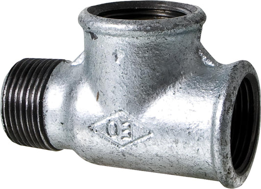 Malleable iron fitting, galvanized, No. 134, tee I/I/A, Ø 1/2"