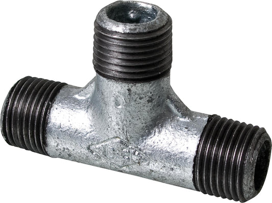 Malleable iron fitting, galvanized, No. 135, T-piece A/A/A, Ø 1/2"