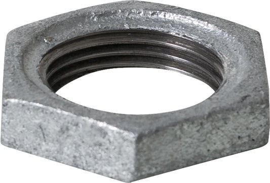 Malleable iron fitting, galvanized, No. 312, locknut with recess, Ø 1/2"