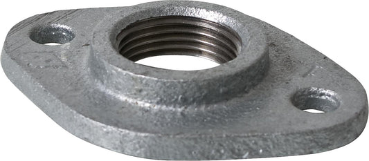 Malleable iron fitting, galvanized, No. 320, threaded flange, Ø 1/2"