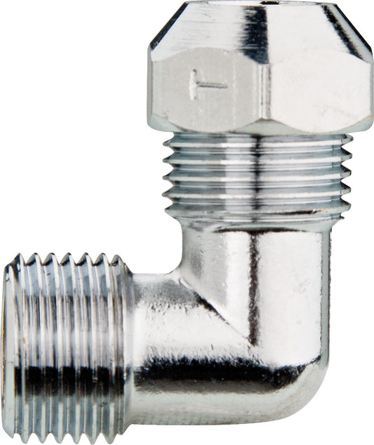 Angle fitting with male thread 3/8" x 8 mm