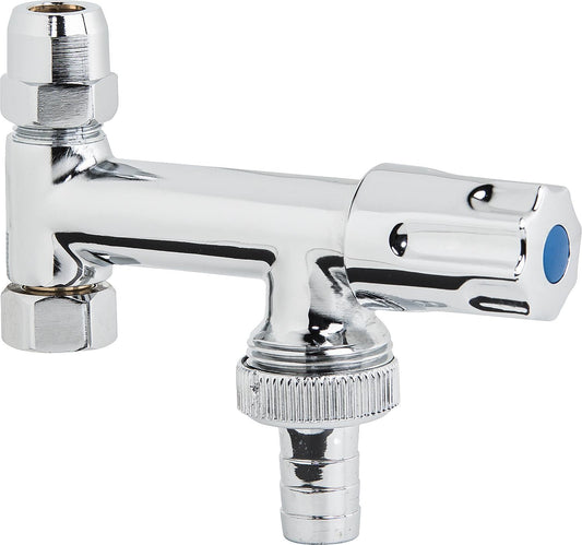 Geräte-Zusatzventil Rückflussv. und Anschlussmutter 3/8" verchromt