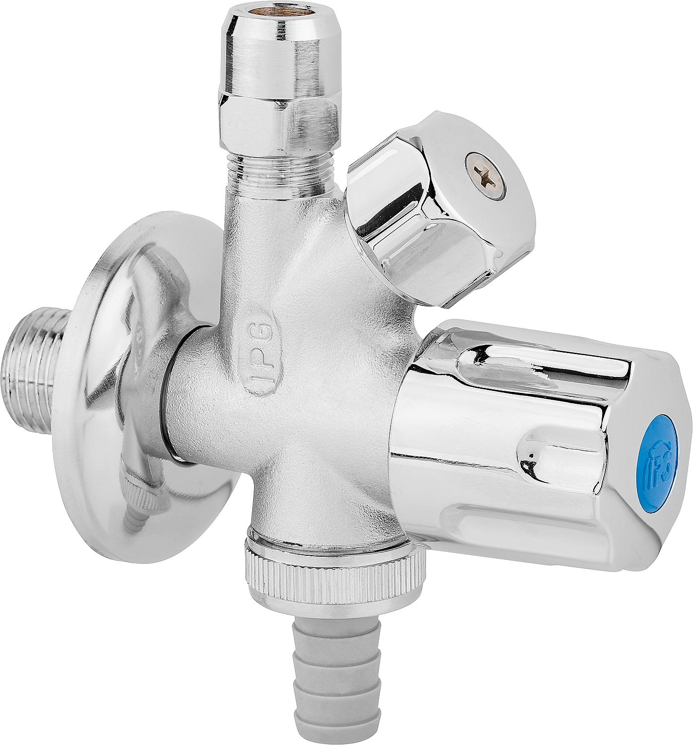 Vannes d'angle combinées DN 15 (1/2")