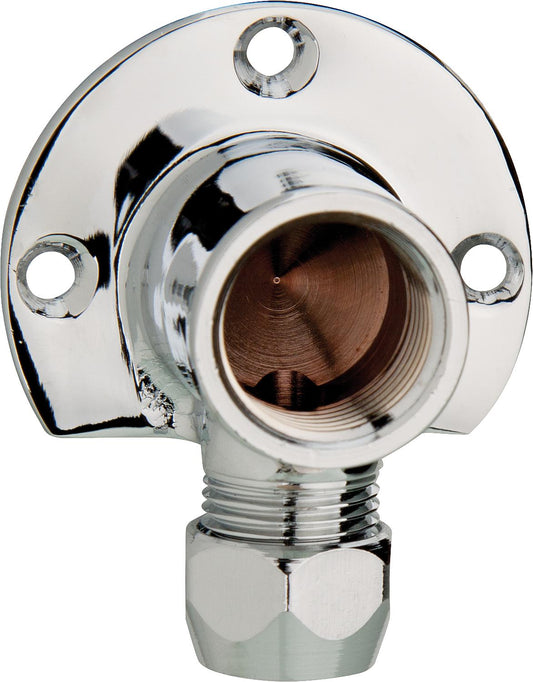 Chrome-plated wall plate 1/2" x 10