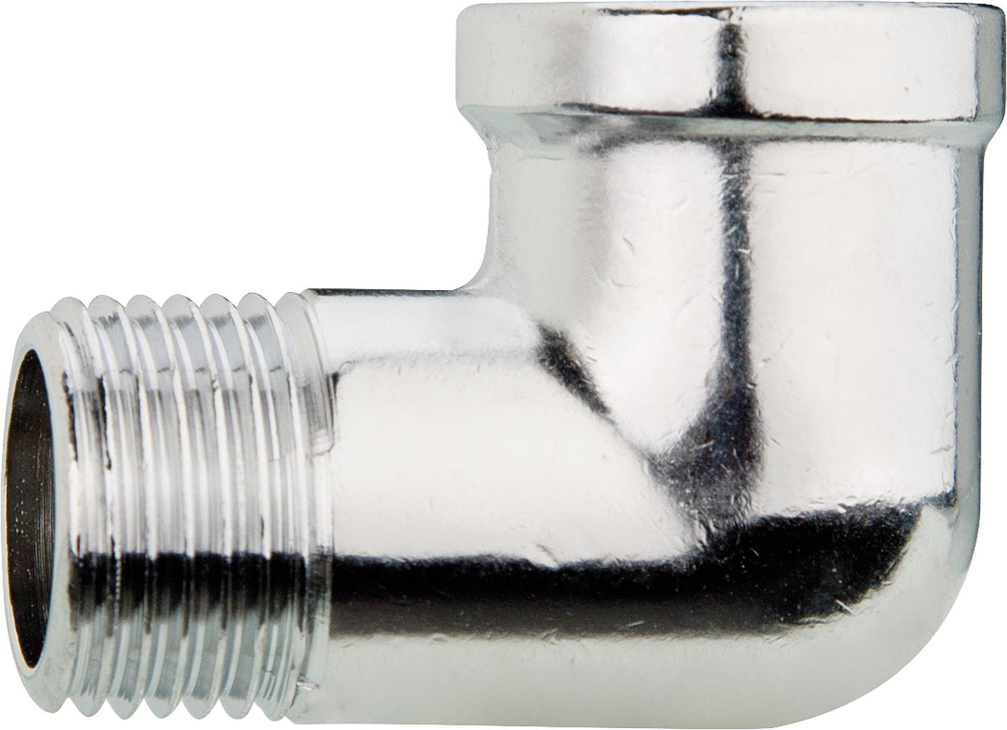 90° angle (female/male) chrome-plated 3/8''